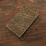 Treebark Pattern Elephant Skin Trifold Wallet
