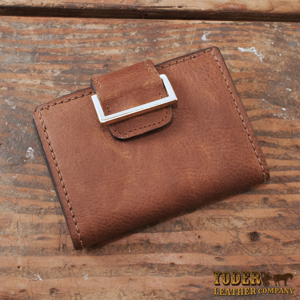 Brown Cowhide Leather Women's Wallet