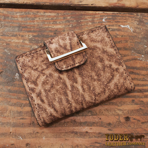 Rustic Brown Elephant Leather Women's Wallet