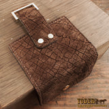 Women's Brown Leather Hippo Bifold