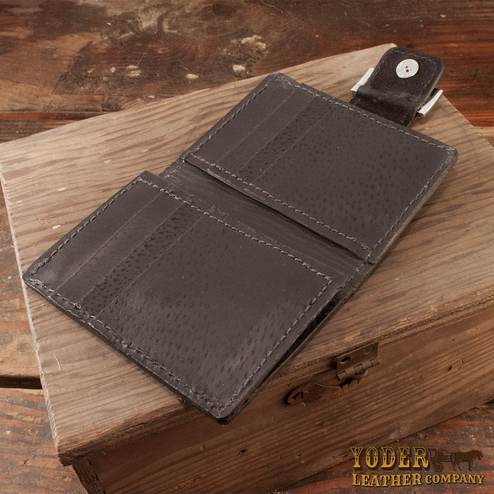Handmade Black Alligator Wallet, Full Grain Alligator Leather Wallet WL170