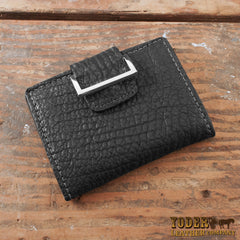 Women's Black Shark Leather Wallet – Yoder Leather Company
